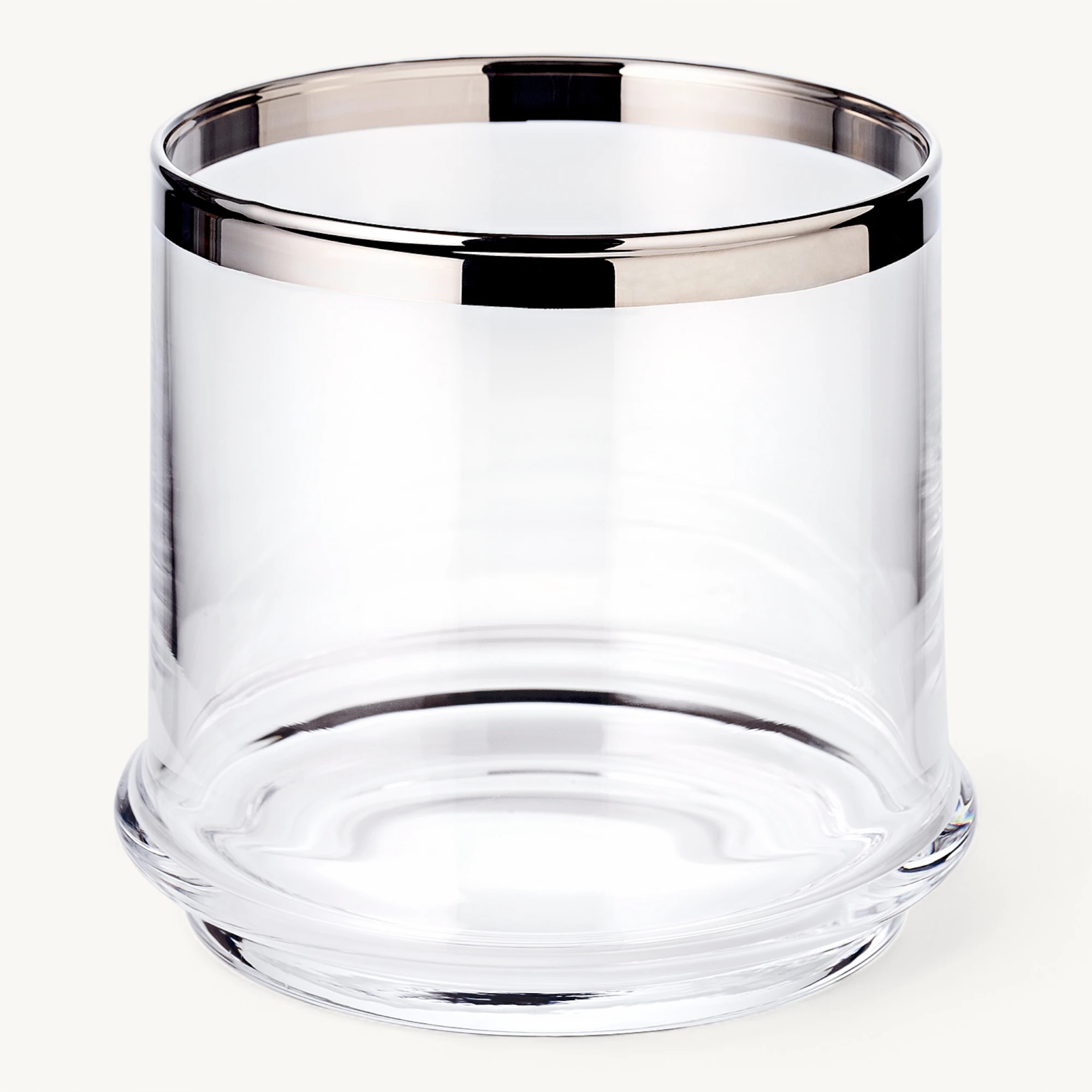 Bild von Glasdose LIA mit Platinrand